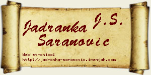 Jadranka Šaranović vizit kartica